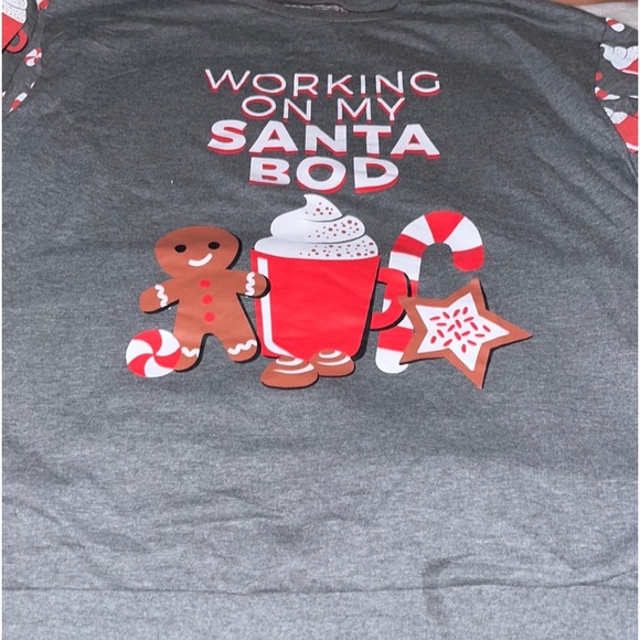 “Working On My Santa Bod” Sweatshirt- Size 2XL - Picture 6 of 8